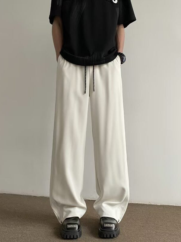 Men’s Deconstructed Casual Pants Loose Straight Fit