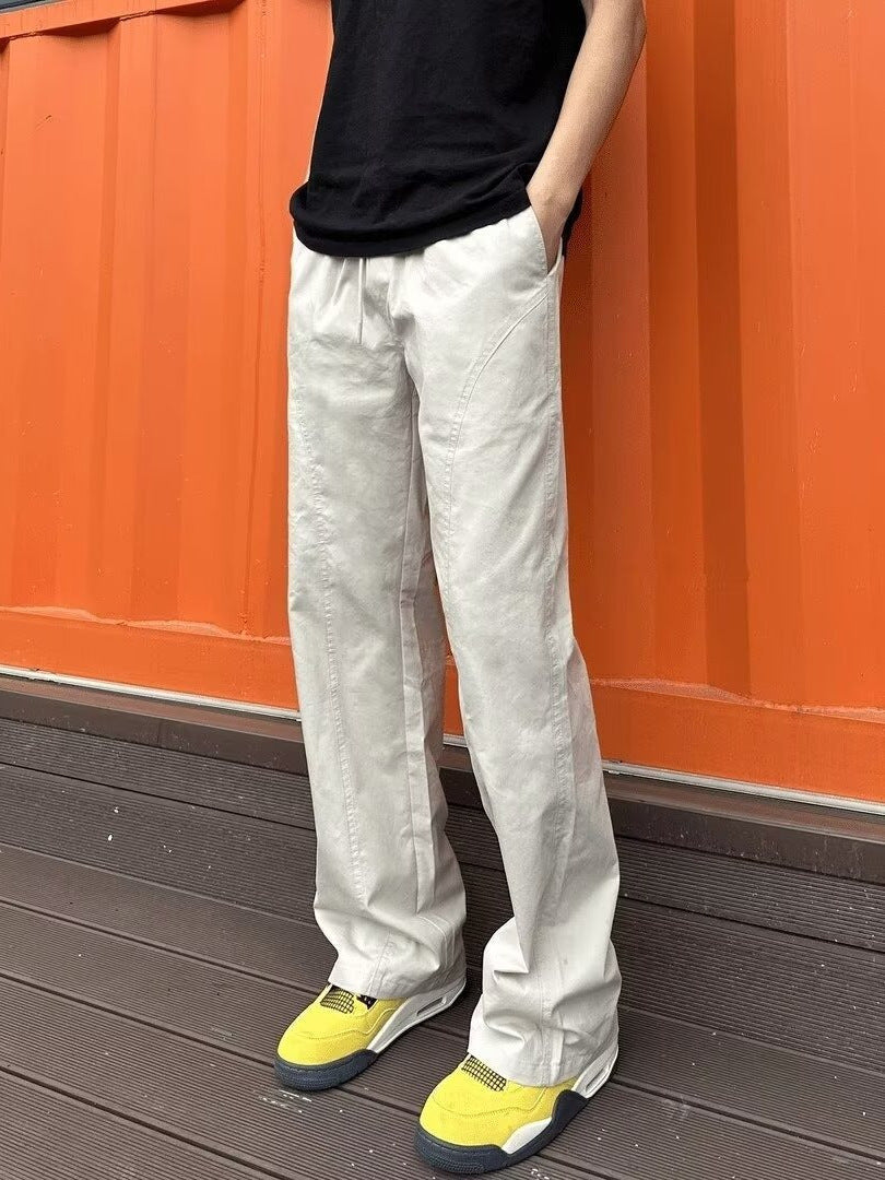Men’s American Style Tooling Pants Slim Fit Casual Streetwear