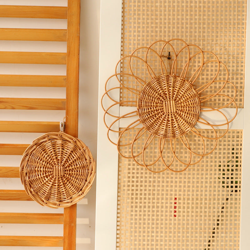 [2026 Nordic-Zen] Round Wicker Wall Decoration Cluster