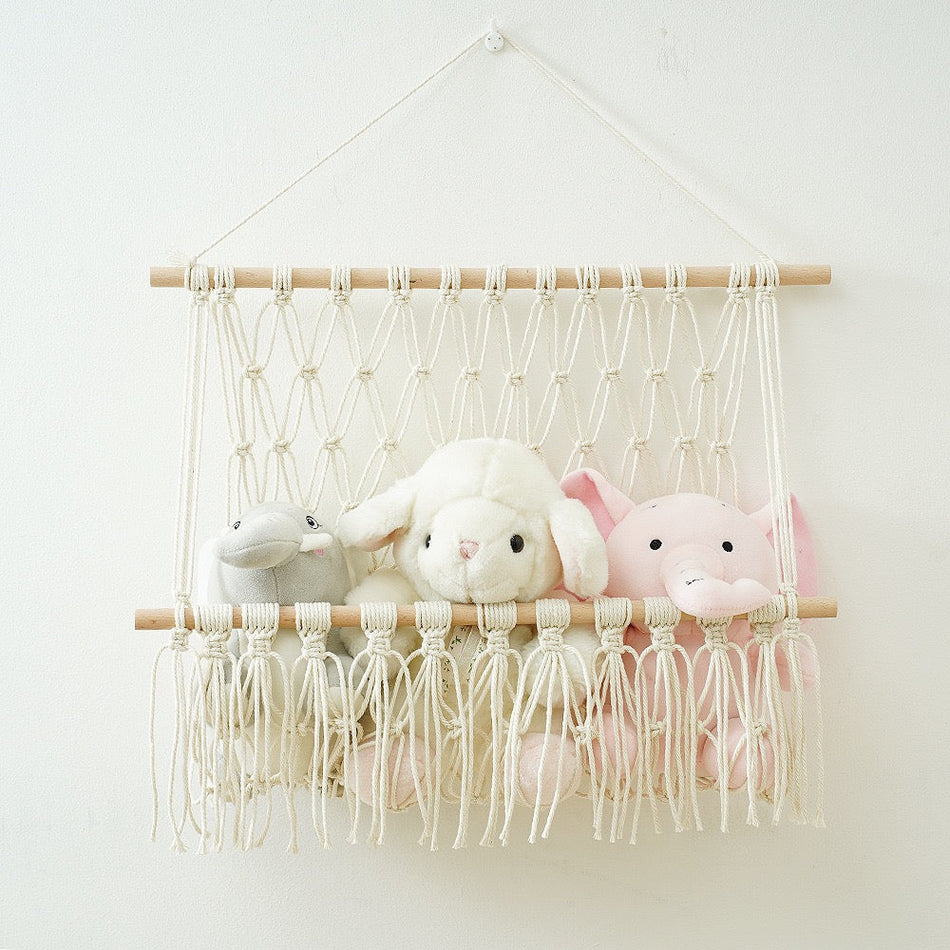 [2026 Nordic-Soft] Hand-Woven Cotton Rope Book & Doll Rack