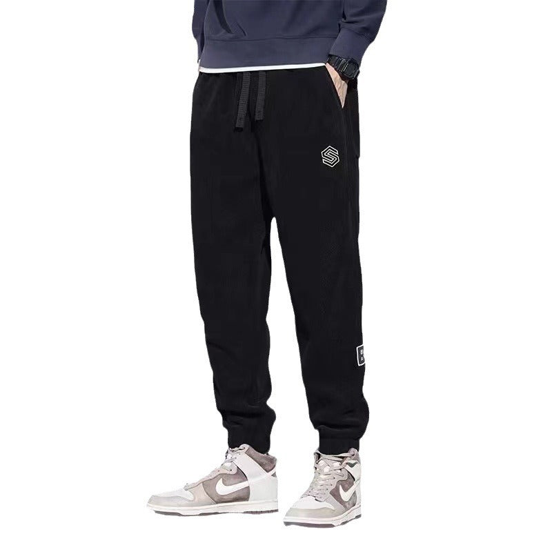Men’s Fleece Lined Harem Pants Warm Loose Jogger Winter