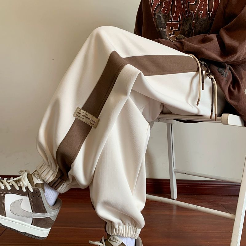Men’s Ankle Tie Sweatpants Hong Kong Style Casual