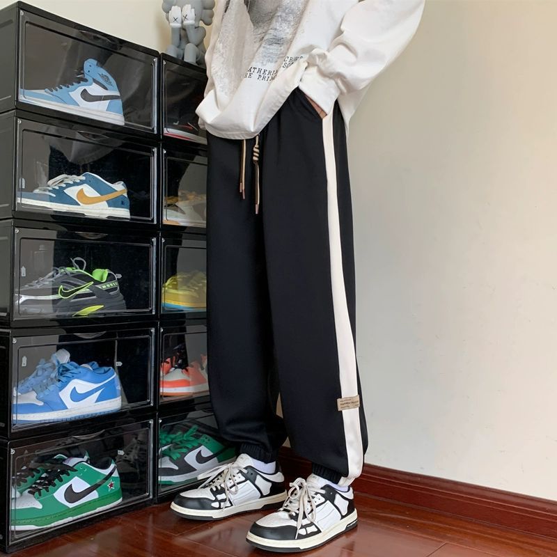 Men’s Ankle Tie Sweatpants Hong Kong Style Casual