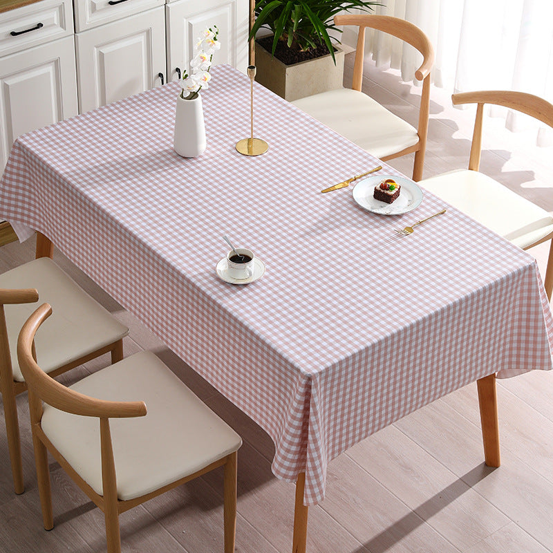 [2026 Pro-Shield] Plaid PVC "Ins-Wind" Tablecloth