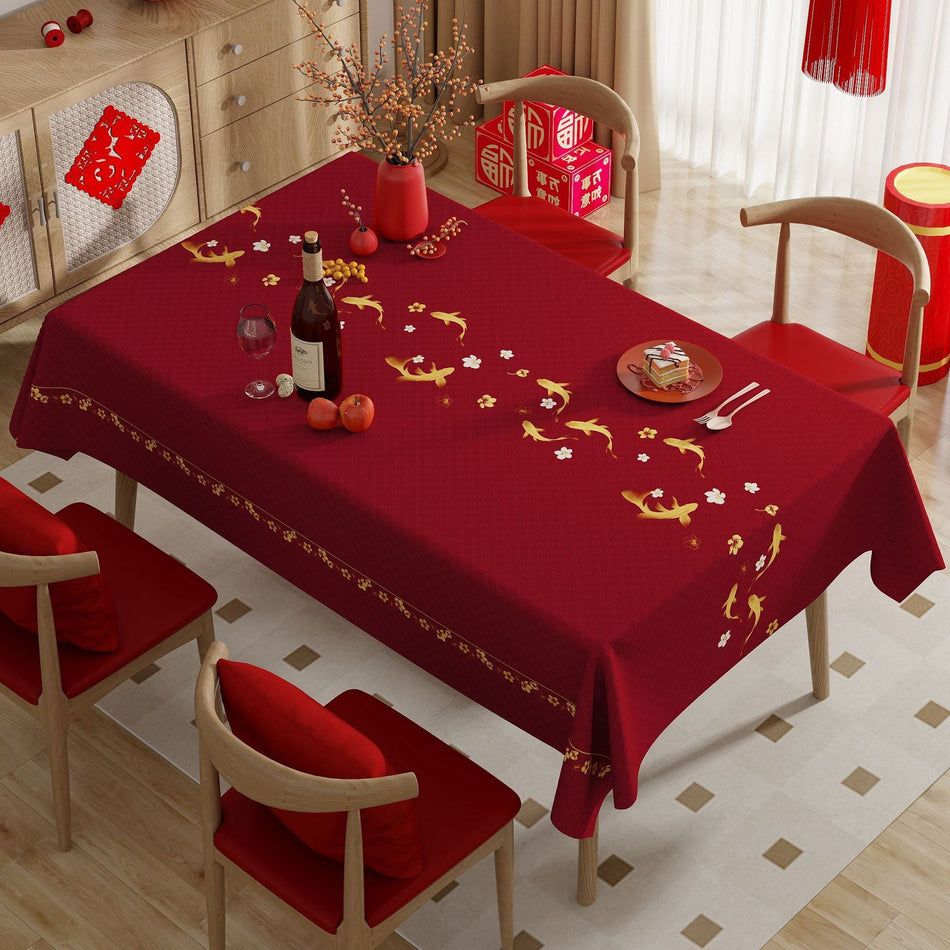 [2026 Festive-Pro] Benzhi Red New Year Tablecloth