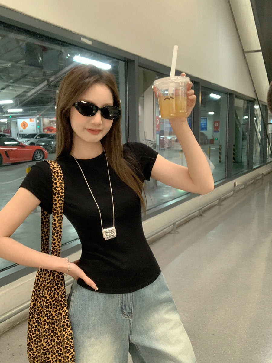 American Retro Women Slim Fit Summer T-Shirt 2026