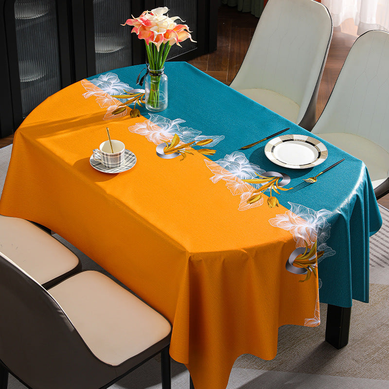 [2026 Elite-Series] Light Luxury High-End Oval PVC Tablecloth