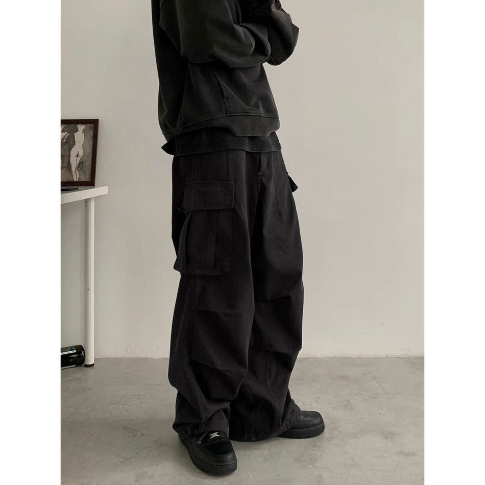 Men’s American Retro Cargo Pants Loose Straight