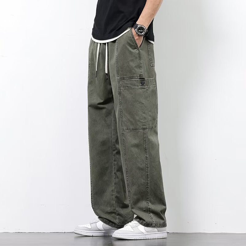 Men’s American Workwear Wide Leg Retro Casual