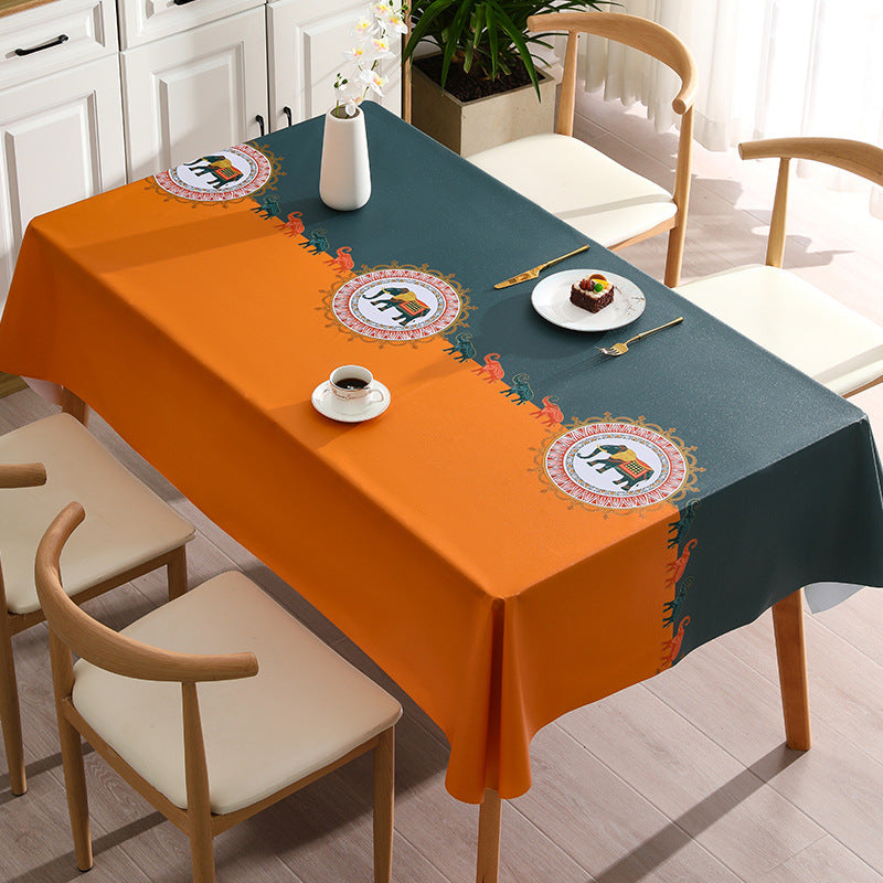 [2026 Tropical-Luxe] Southeast Asian Style PVC Tablecloth