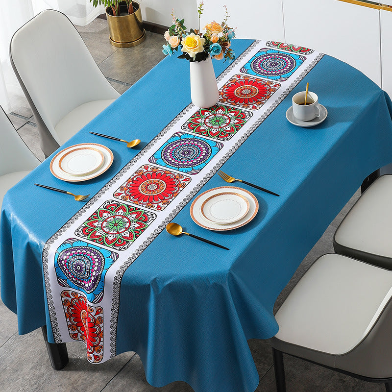 [2026 Cultural-Nomad] Ethnic Style "Atmospheric" PVC Tablecloth