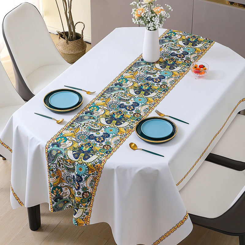 [2026 Cultural-Nomad] Ethnic Style "Atmospheric" PVC Tablecloth