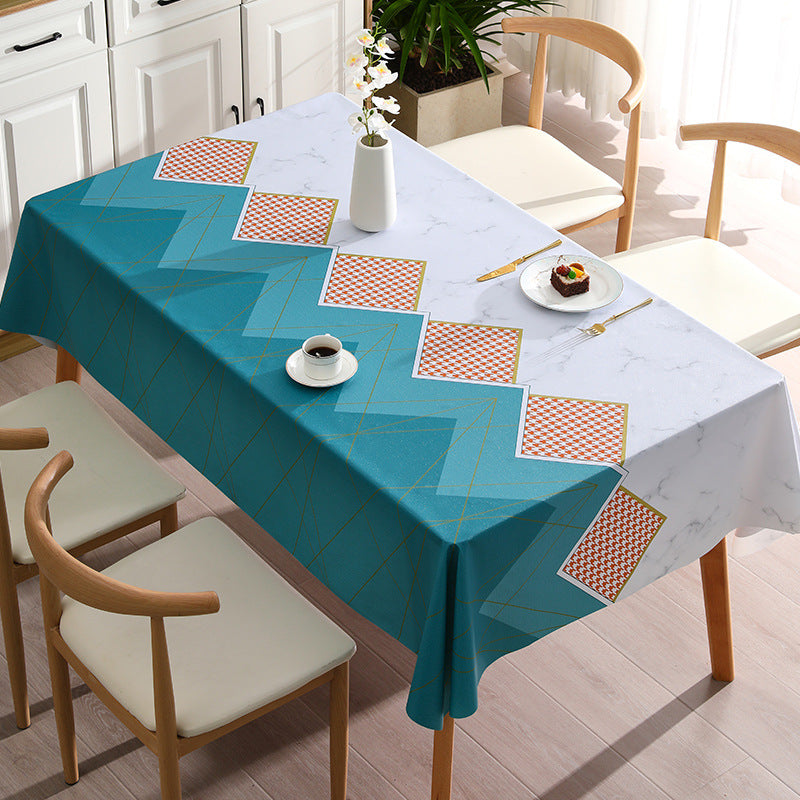 [2026 Continental-Chic] Houndstooth "Ins-Style" PVC Tablecloth
