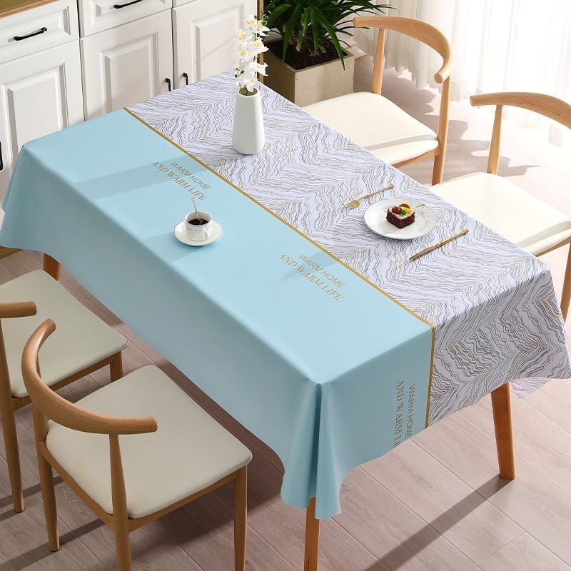[2026 Zen-Minimalist] New Chinese Contrast-Color Tablecloth