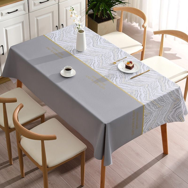 [2026 Zen-Minimalist] New Chinese Contrast-Color Tablecloth