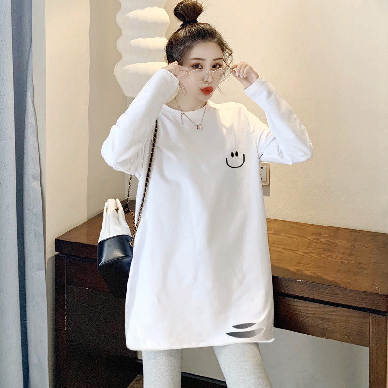 White Cotton Fleece Women Base Shirt Winter 2026