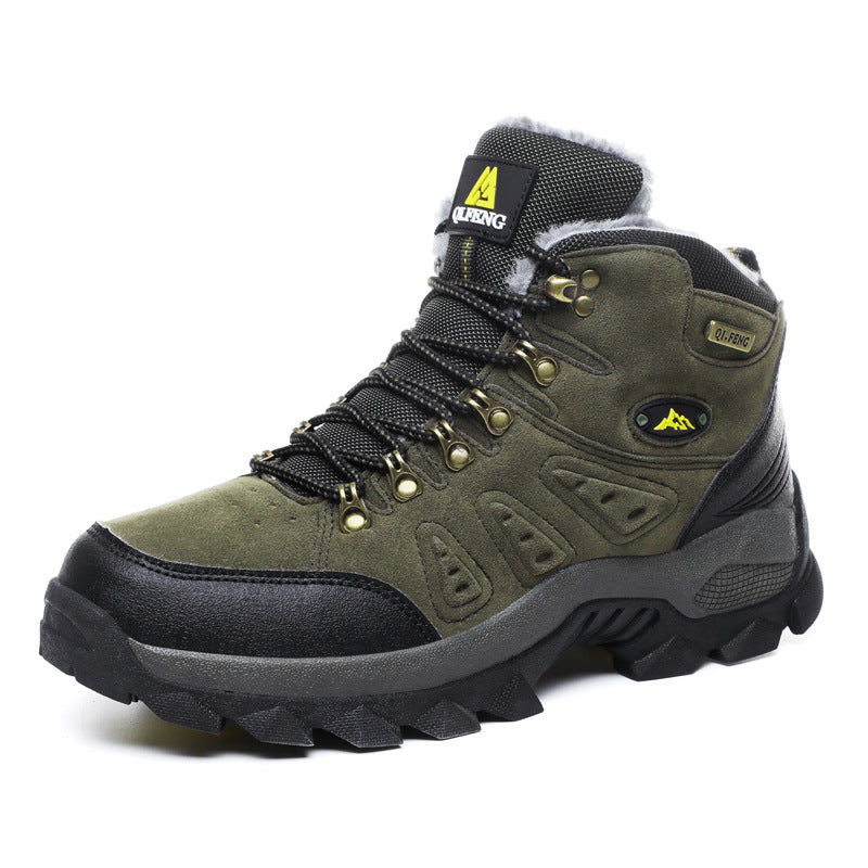 Men’s Winter High-Top Hiking Shoes Warm Thick Sole