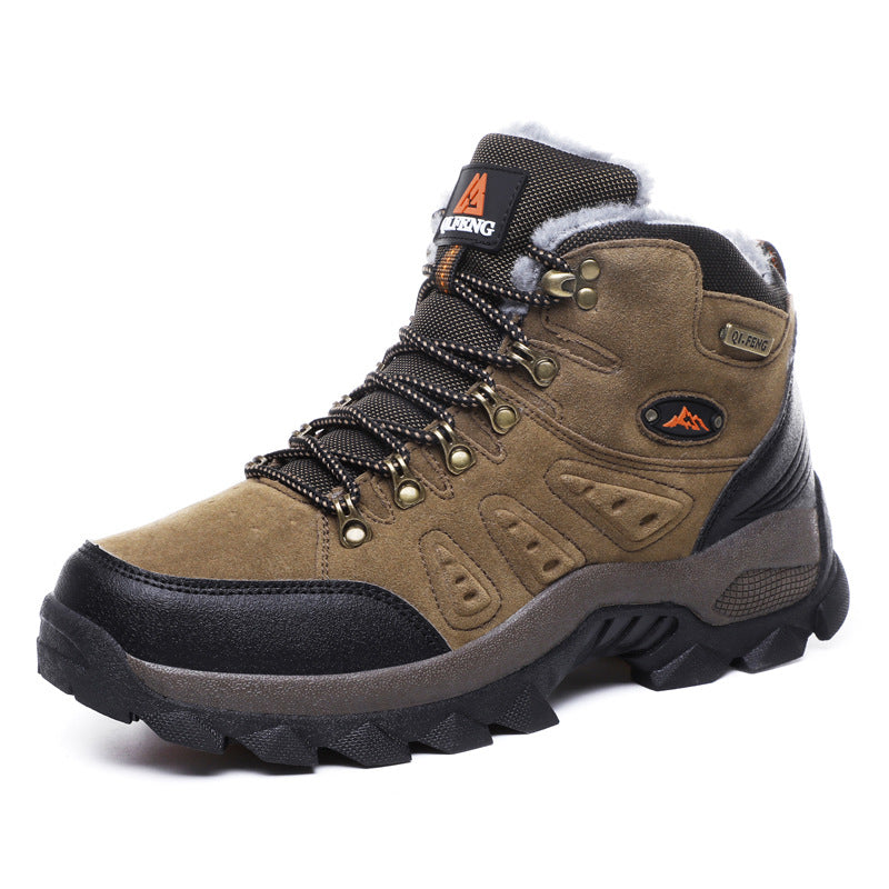 Men’s Winter High-Top Hiking Shoes Warm Thick Sole