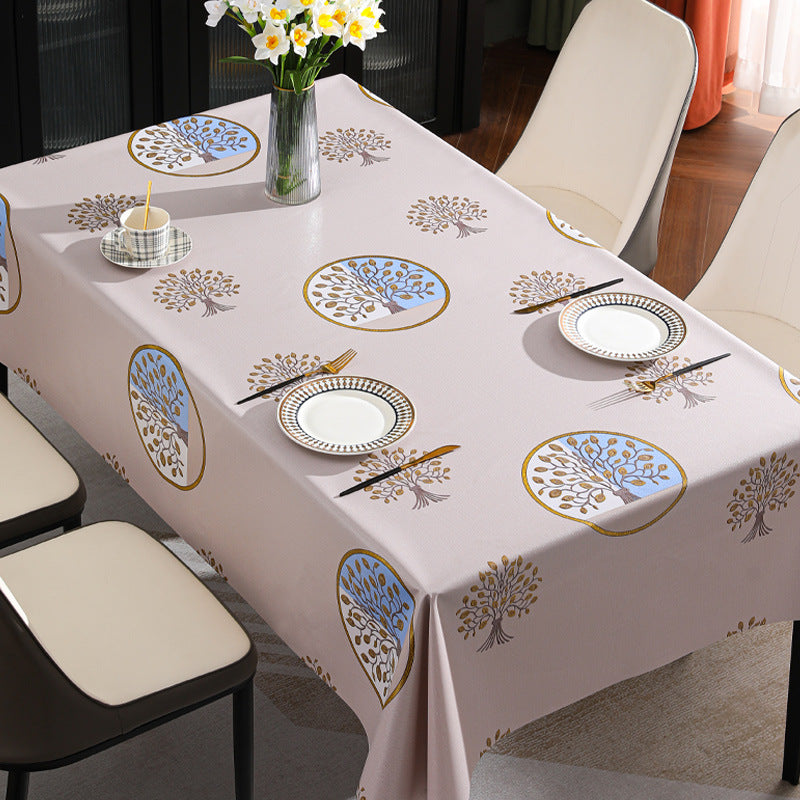 Festive Fortune Tree Advanced PVC Waterproof Tablecloth