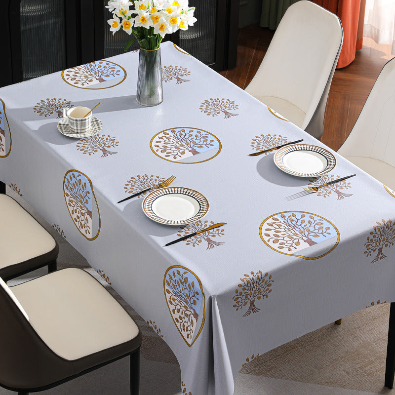Festive Fortune Tree Advanced PVC Waterproof Tablecloth