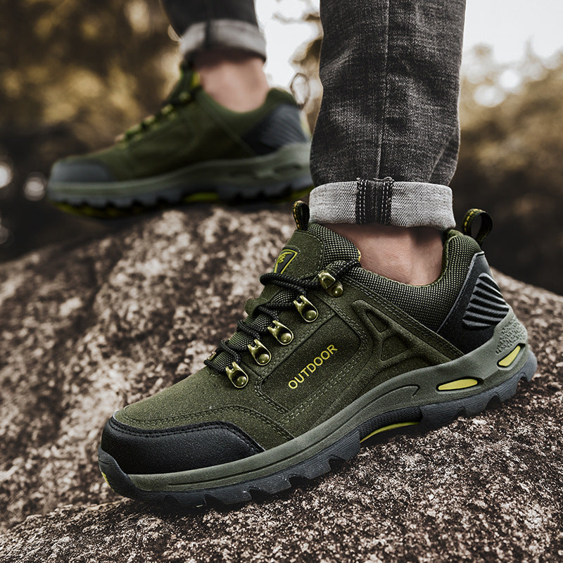 Men’s Non-Slip Hiking Sneakers Low-Top Casual Outdoor