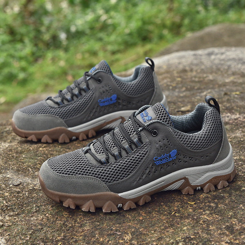Men’s Outdoor Mountaineering Shoes Low-Top Durable