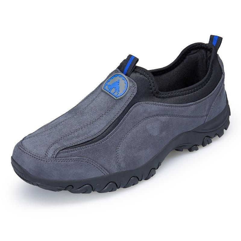 Men’s Suede Slip-On Dad Shoes Soft Sole Casual Comfort