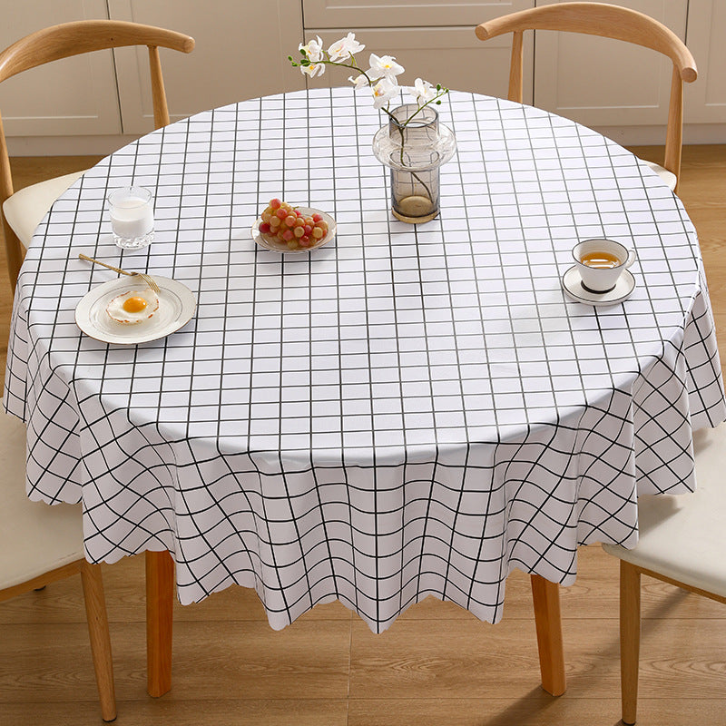 Nordic Round Table Advanced PVC Waterproof Tablecloth