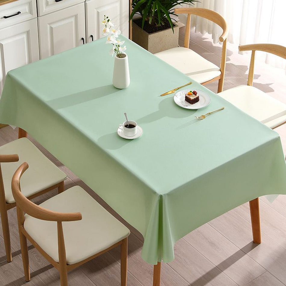 Solid Color Minimalist Advanced PVC Tablecloth