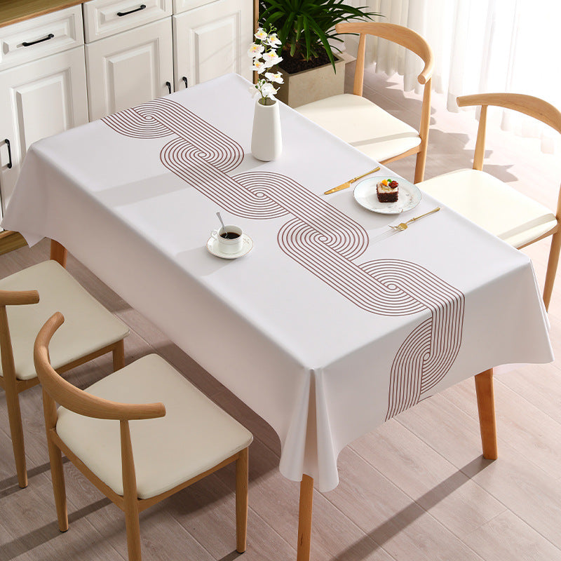 Household Simple High-End PVC Waterproof Tablecloth