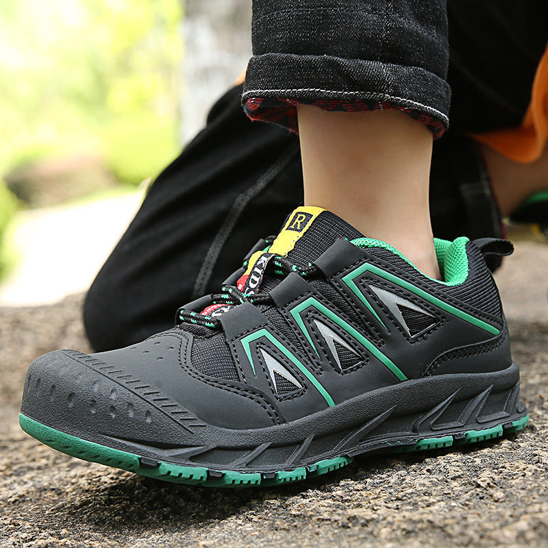 Kids Outdoor Hiking Shoes Breathable Casual Lace-Up