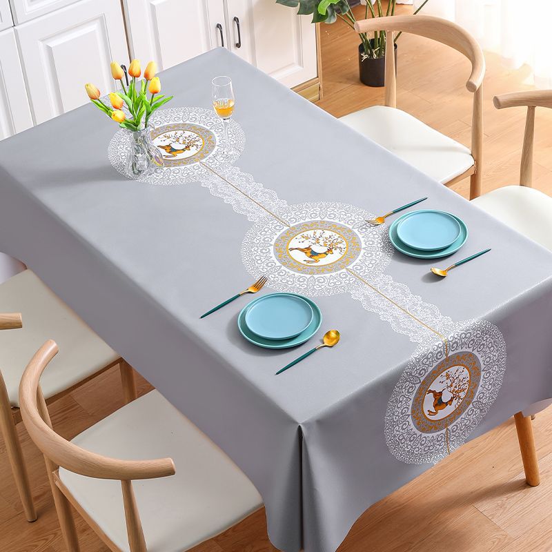 Household Atmosphere "Ins-Style" Advanced PVC Tablecloth