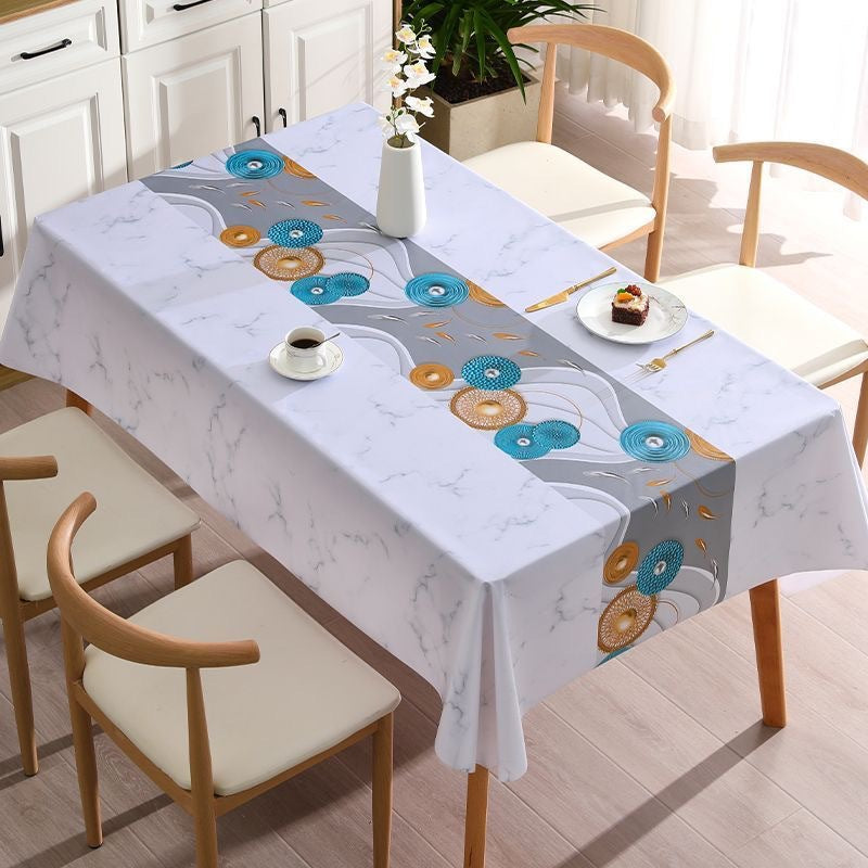 Benzhi Streamer Year Luxury "Yarn-Touch" PVC Tablecloth