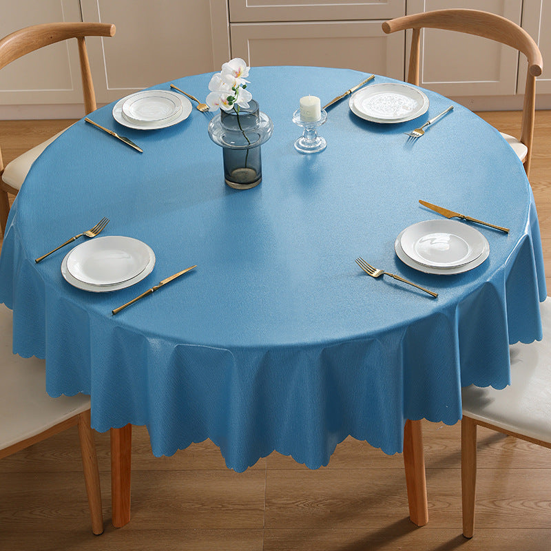Hotel & Restaurant Professional Solid Color Round Tablecloth