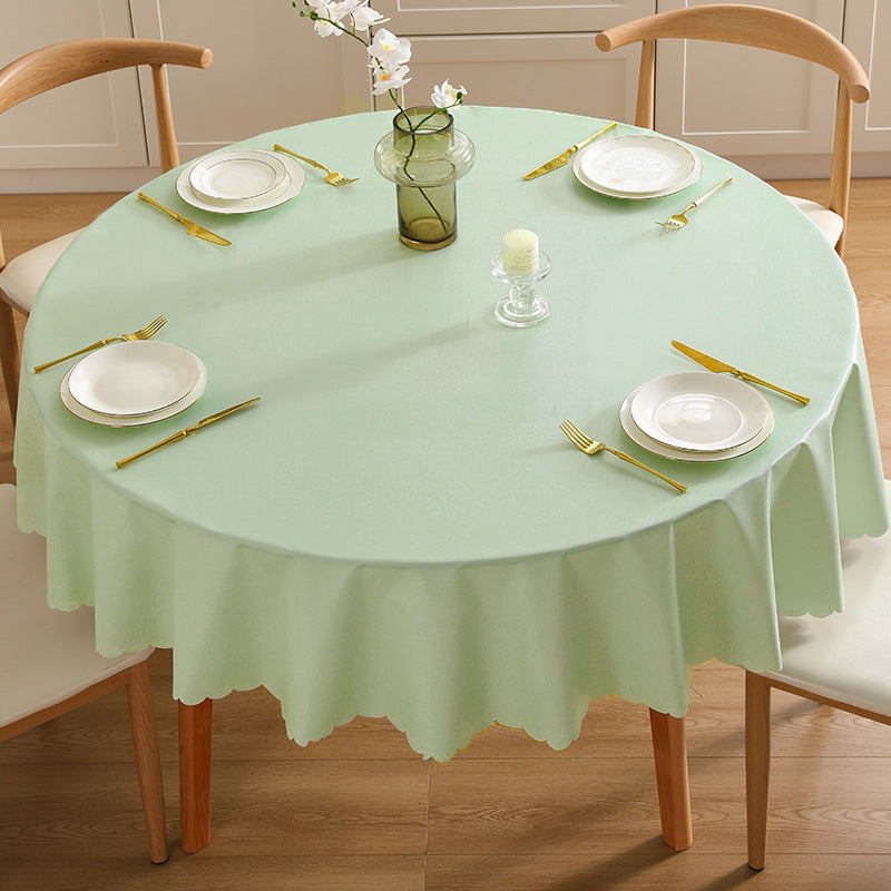 Hotel & Restaurant Professional Solid Color Round Tablecloth