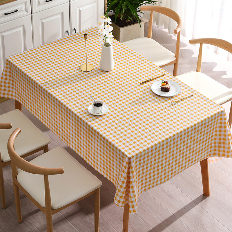 Ins-Style Pastoral Plaid PVC Tablecloth: 2026 Edition