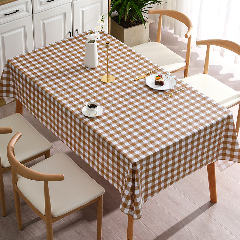 Ins-Style Pastoral Plaid PVC Tablecloth: 2026 Edition