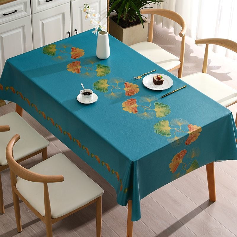 Nordic "Ginkgo Leaf" Advanced PVC Tablecloth