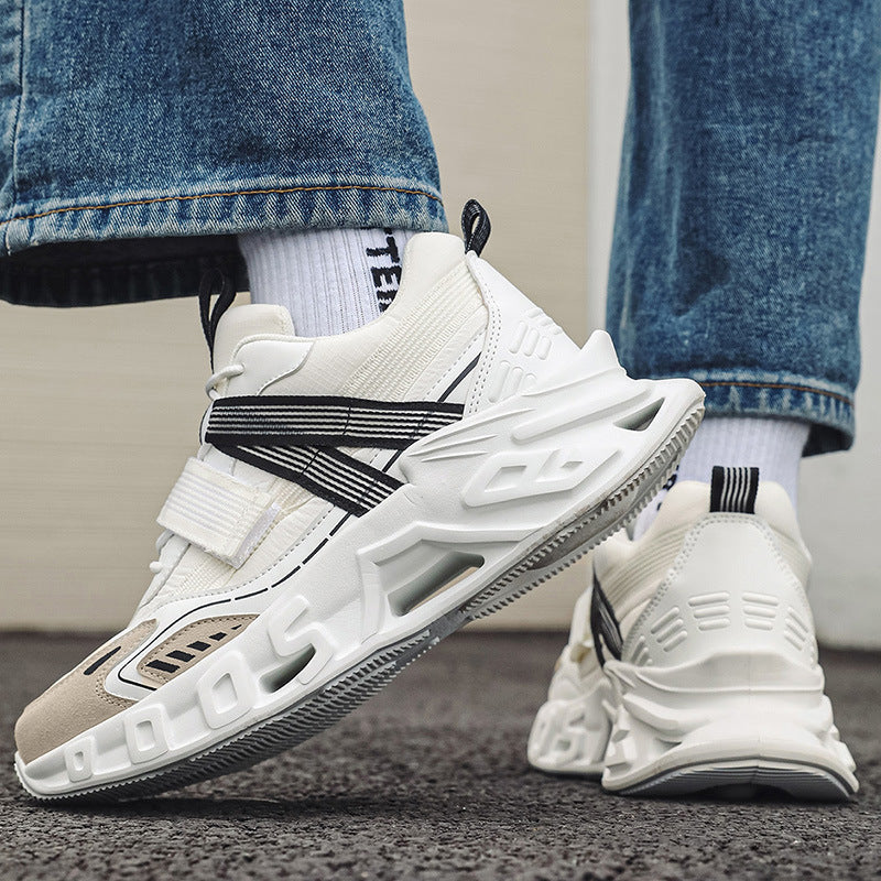 Men’s Chunky Platform Sneakers – Leather Casual