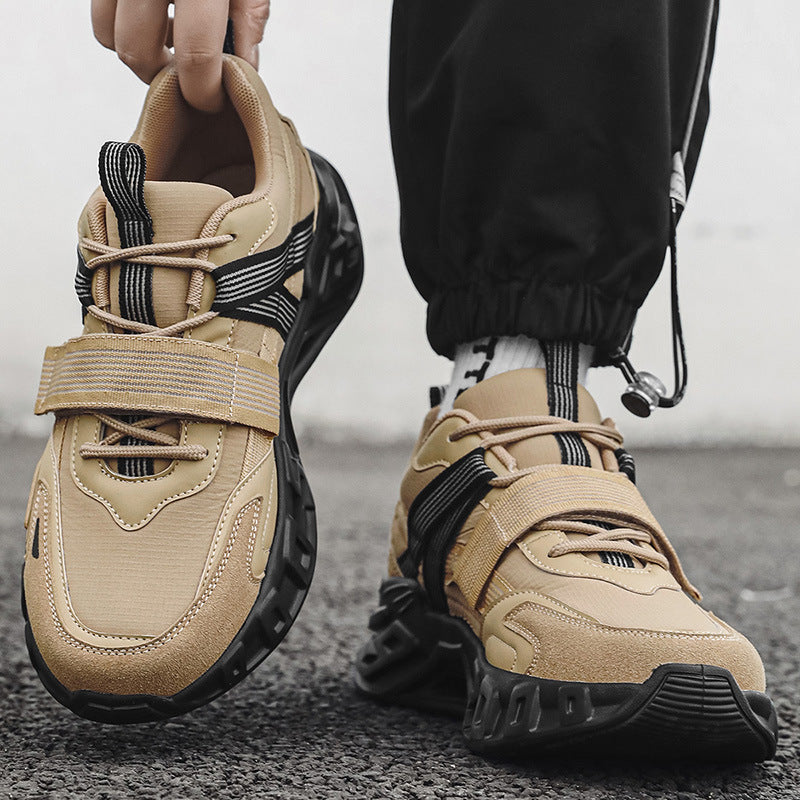 Men’s Chunky Platform Sneakers – Leather Casual