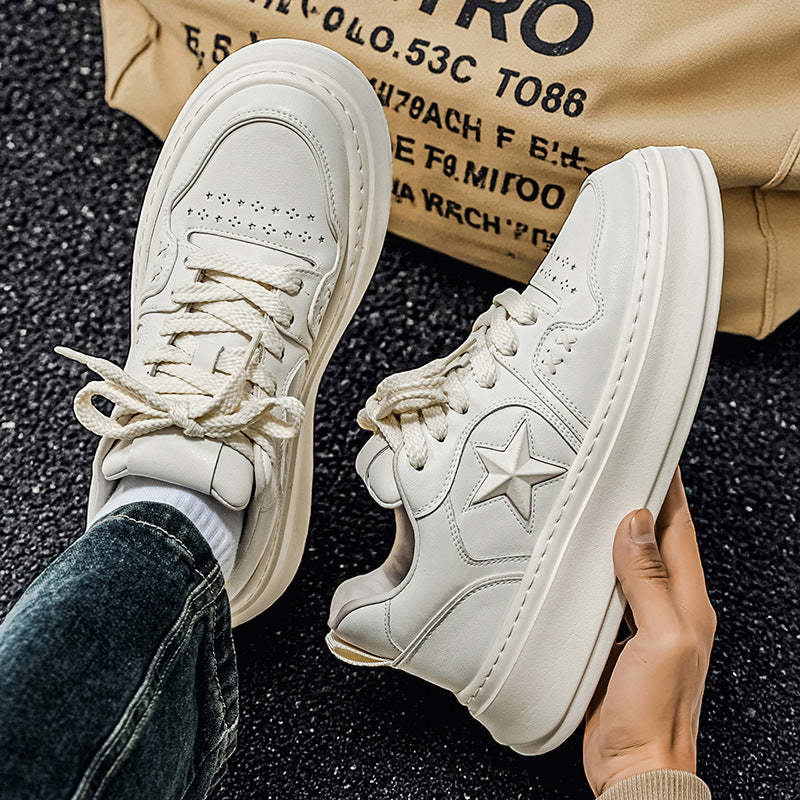 Men’s Retro Thick Sole Sneakers – Hong Kong Style