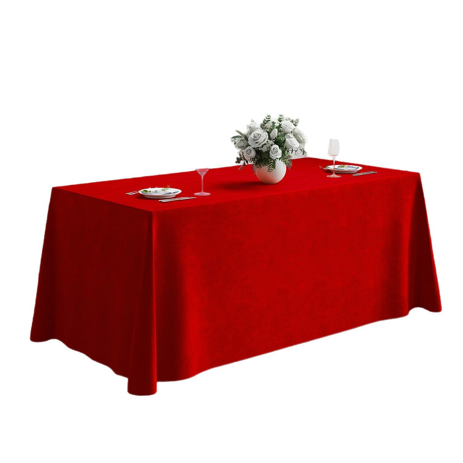 Engagement Red Velvet "High-End" Banquet & Dessert Tablecloth