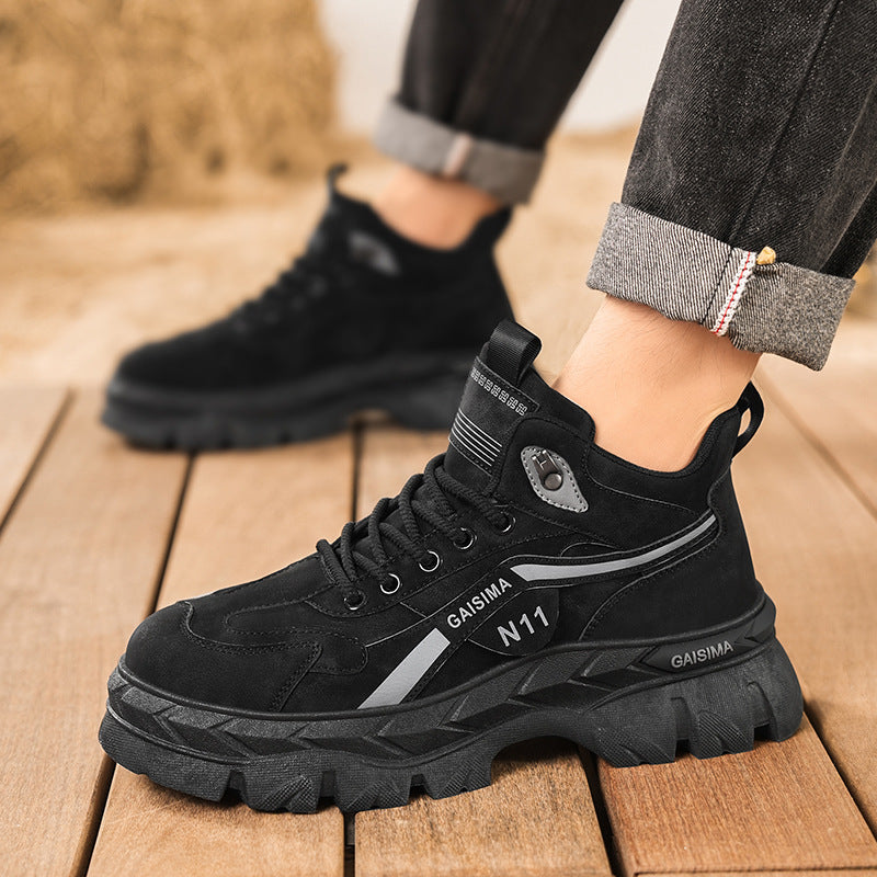Men’s Outdoor Hiking Boots – Non-Slip High-Top