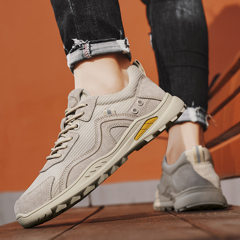 Men’s Retro Casual Running Shoes – Thick Sole