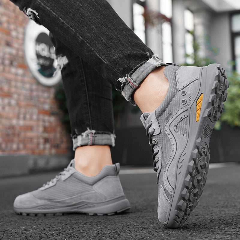 Men’s Retro Casual Running Shoes – Thick Sole