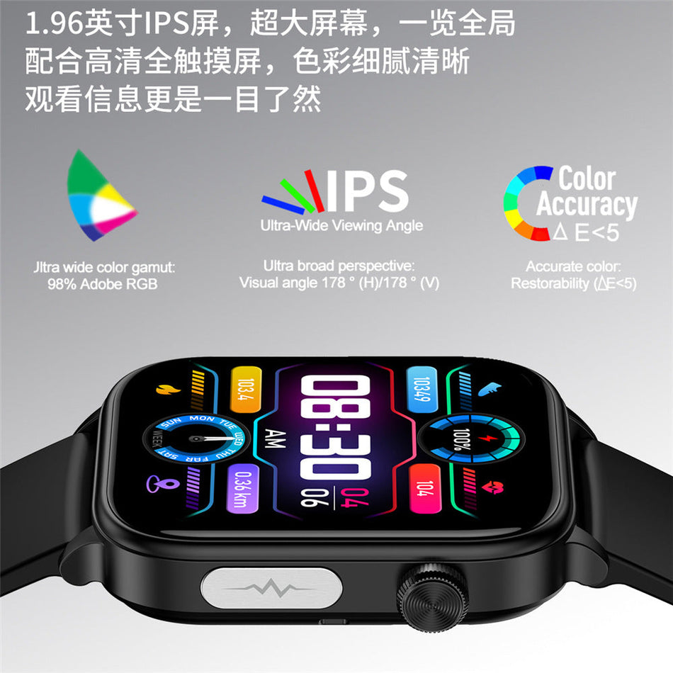 ET570 Smartwatch ECG & Non-Invasive Blood Sugar Monitor