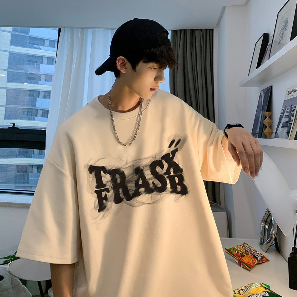Men’s Heavy Cotton T-Shirt – Simple Printed Style
