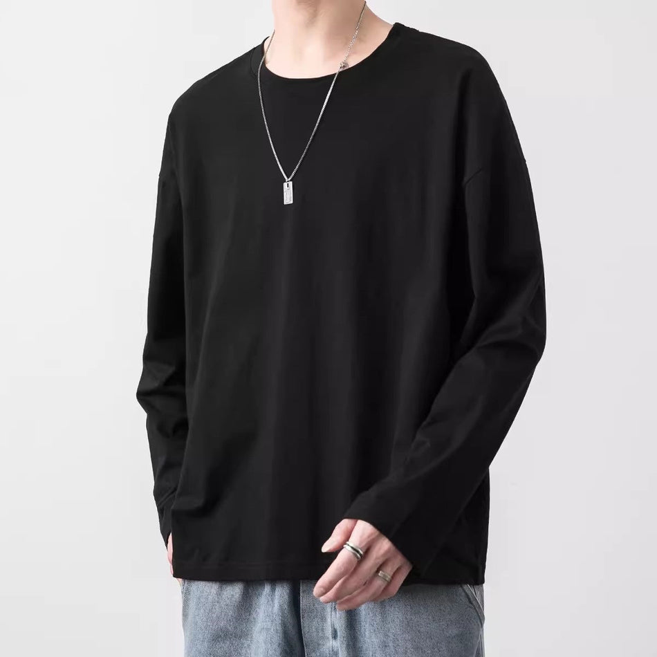 Men’s Cotton Long Sleeve T-Shirt – 220g Thick