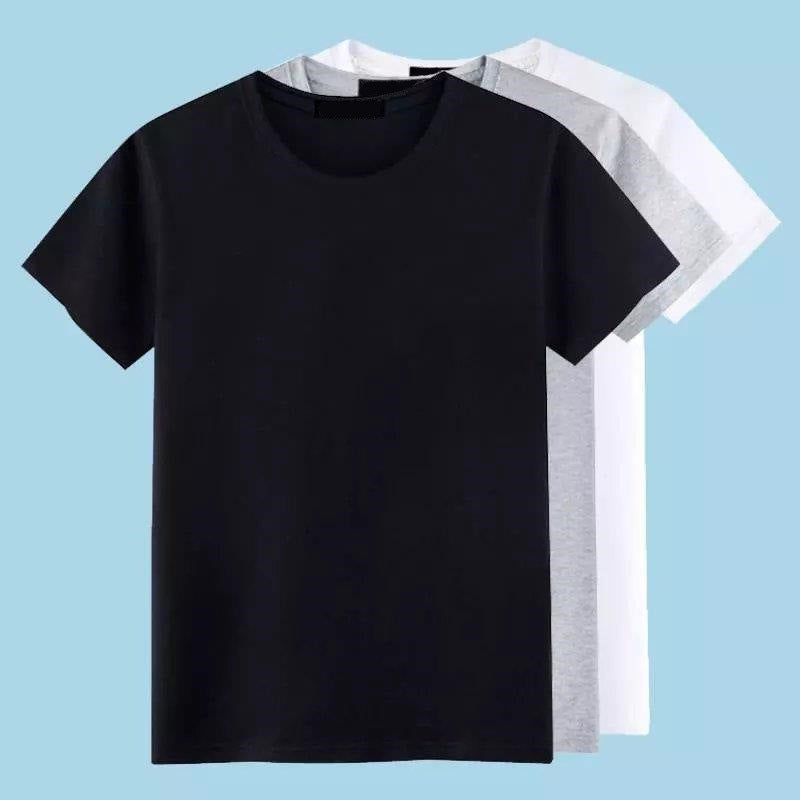 Men’s Plain T-Shirt – Black & White Summer Basic