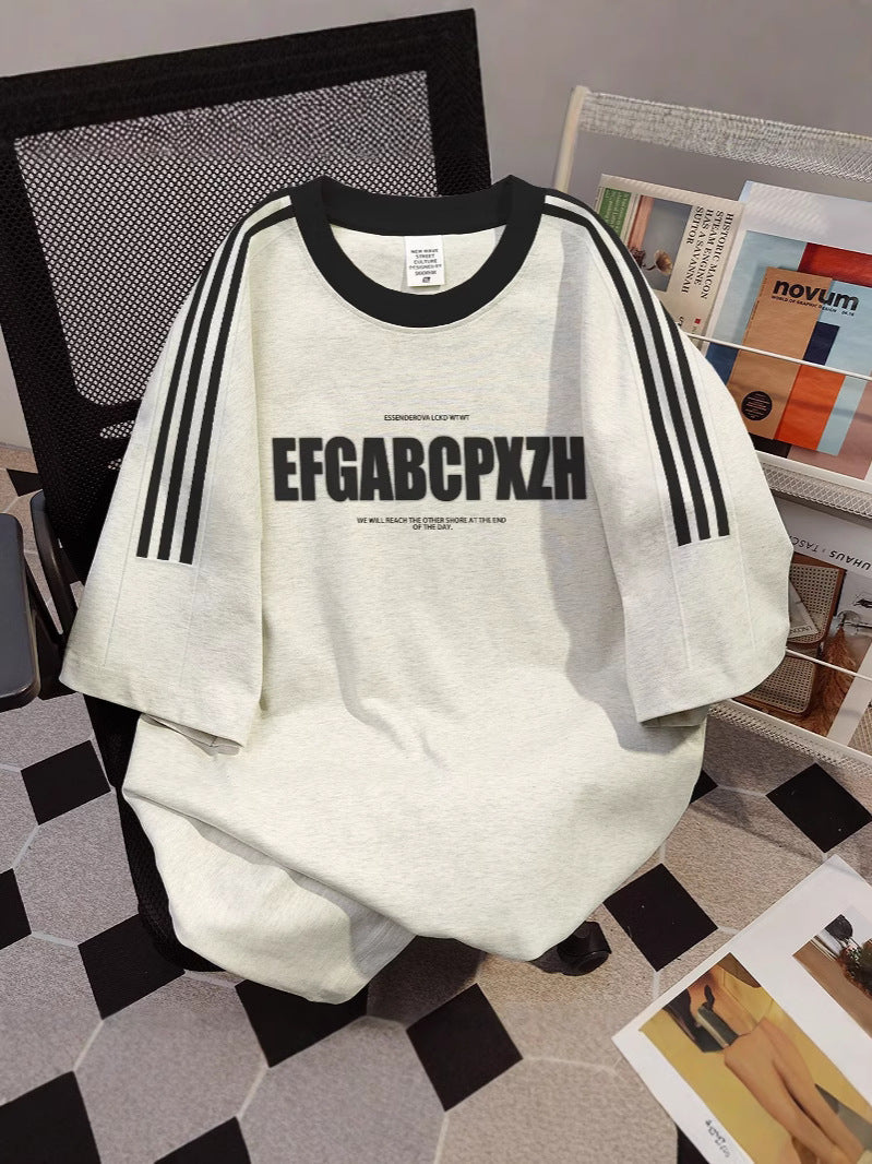 Couple’s Retro Printed T-Shirt – Trendy Loose Fit